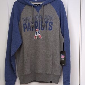 Men's Large '47 Brand/NFL New England Patriots Raglan Hoodie